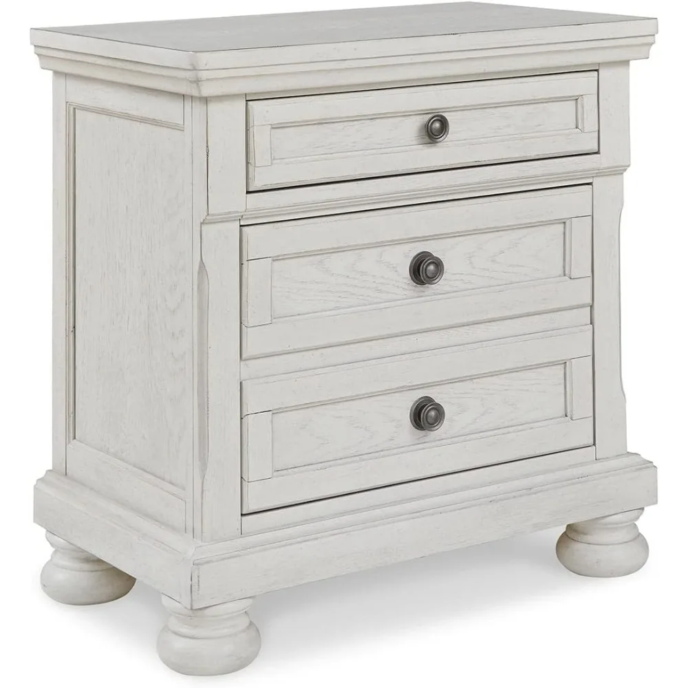 

Robbinsdale Traditional 2 Drawer Night Stand, White