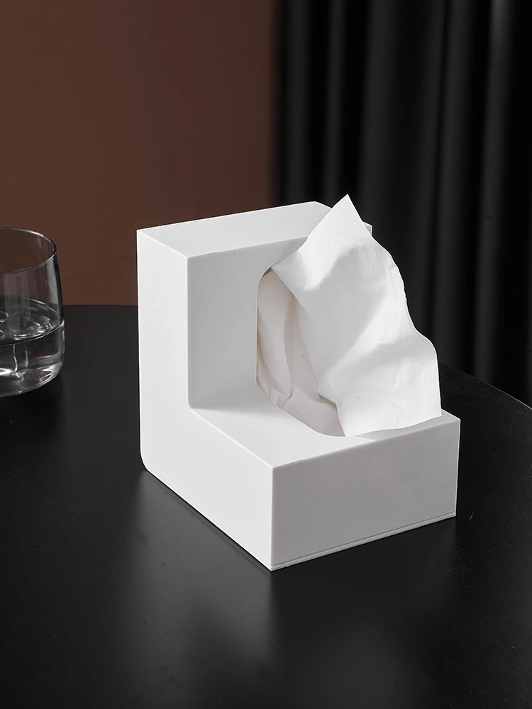 

Right Angle Creative Tissue Box Bedroom Bedside Living Room Car Corner Paper Extraction Box Nordic Personalized Paper Extraction