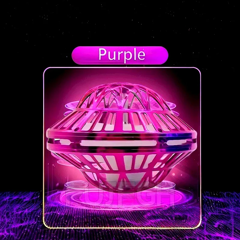 새로운 UFO 지능형 센싱 LED 조명 비행 공 호버링 접시 모양 공 블랙 테크놀로지 자이로스코프 크리스마스 선물