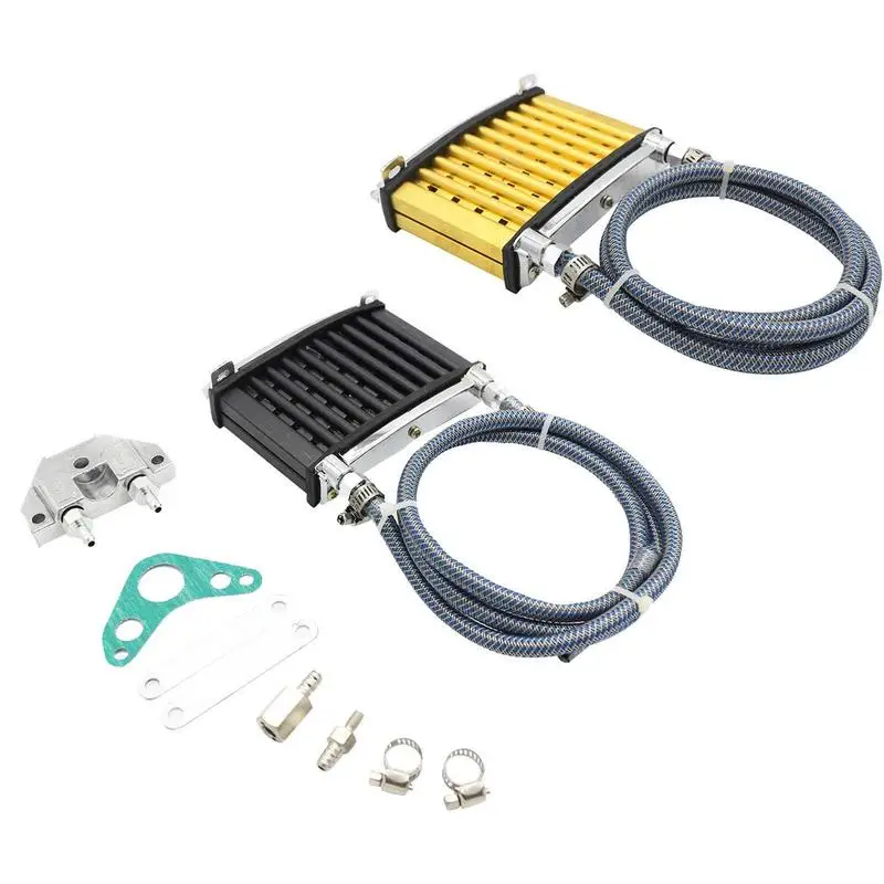 

Масляный радиатор двигателя мотоцикла, универсальный тонкий сменный Электрический вентилятор с креплением, нажимной вентилятор