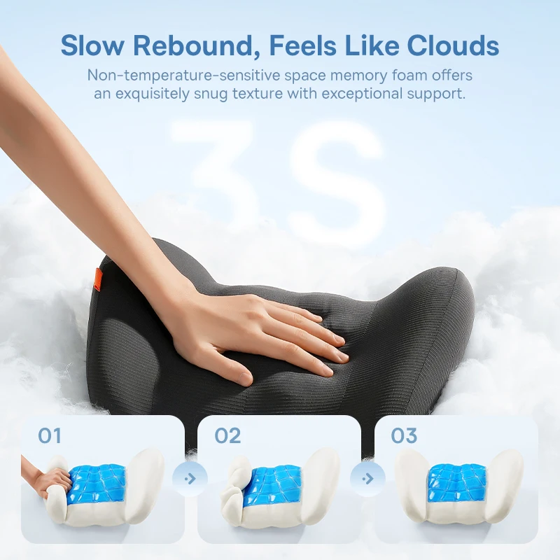 Baseus Car Lumbar Headrest Neck Pillow Support Cotton Soft Neck