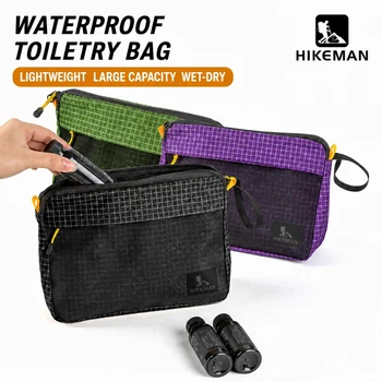 Borsa Impermeabile HIKEMAN di Alta Qualità, Resistente, Portatile, Spaziosa, Grande Capacità, per Campeggio, Viaggi, Borsa per il Trucco da Portare con Sé