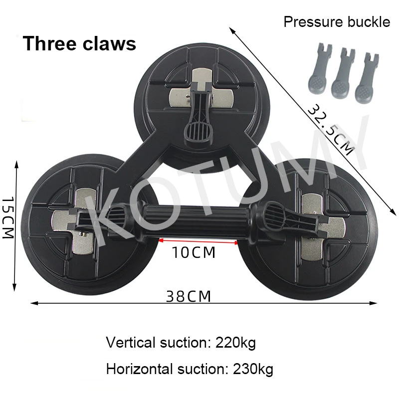 Air Pump Vacuum Suction Cup Sucker 150-230kg Heavy-Duty Hand-Held Lifter For Moving Wooden Board Ceramic Tile Glass