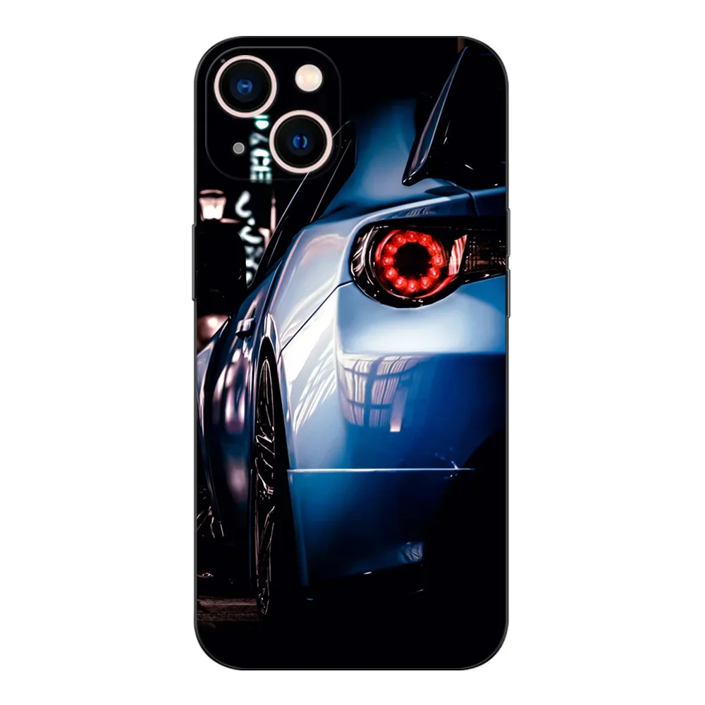

for BMW Phone Case for iPhone 14 11 Pro Max 13 12 MINI XR XS X 8 7 Plus SE Funda Silicone Cover Anime car Frosted cartoon