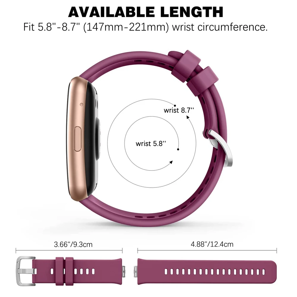 Silicone Replacement Watchband Strap for Huawei Watch Fit – Stylish and Durable Bracelet Strap