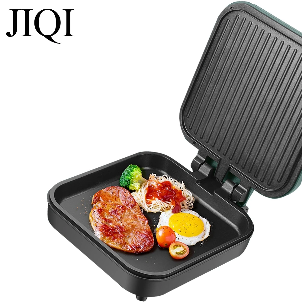 JIQI Household Double-sided Heating Machine Electric Baking Pan Crepe Pancake Maker BBQ Tool Frying Pan Bakeware Mini Skillet 3