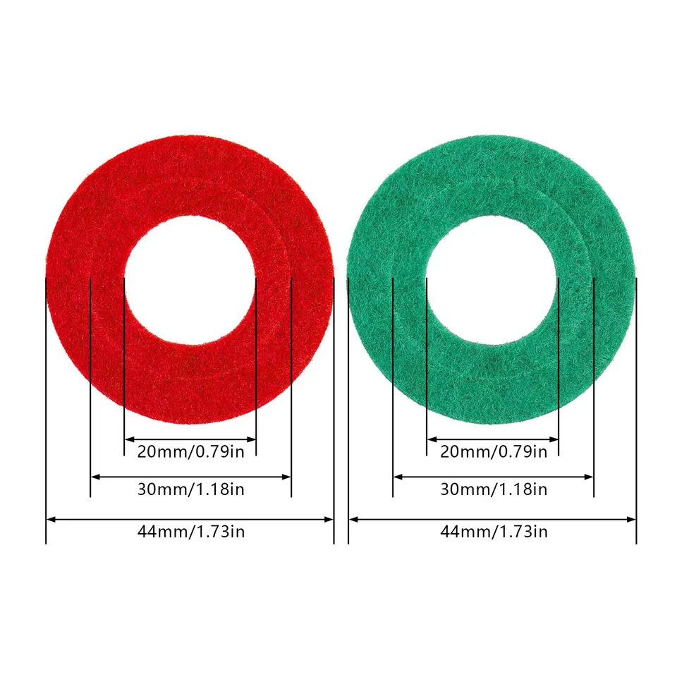 24-Pack Battery Terminal Anti-Corrosion Washers - Red & Green Felt Pads For Car Battery