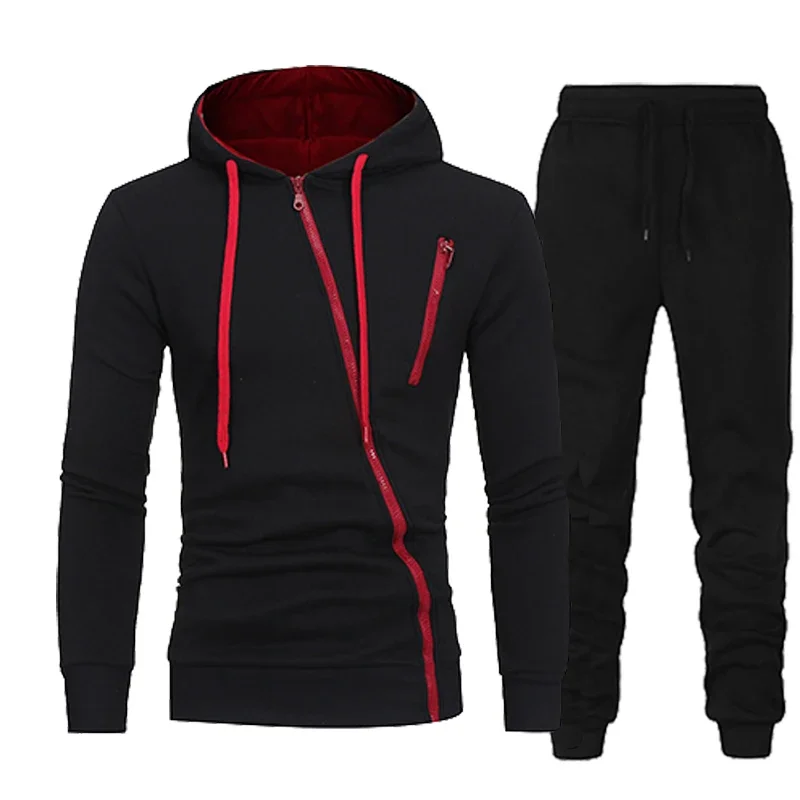 Men Casual Hoodie Pants Sports Suit
