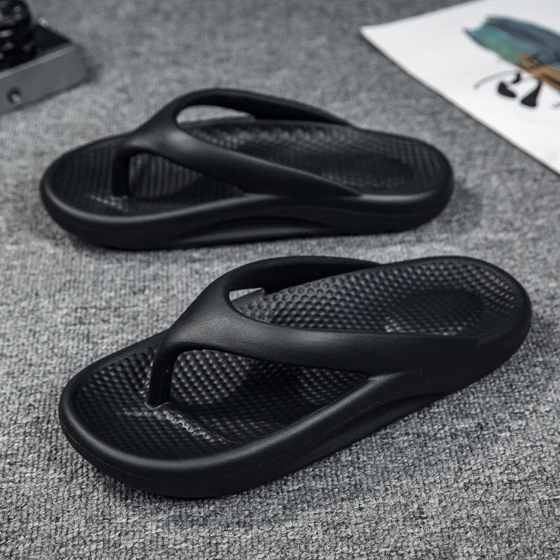 Unisex Men's Slippers Summer Outdoor Flip Flops Soft Men Slippers Clogs Couple Men Platform Sandals Slippers Non-slip Slippers