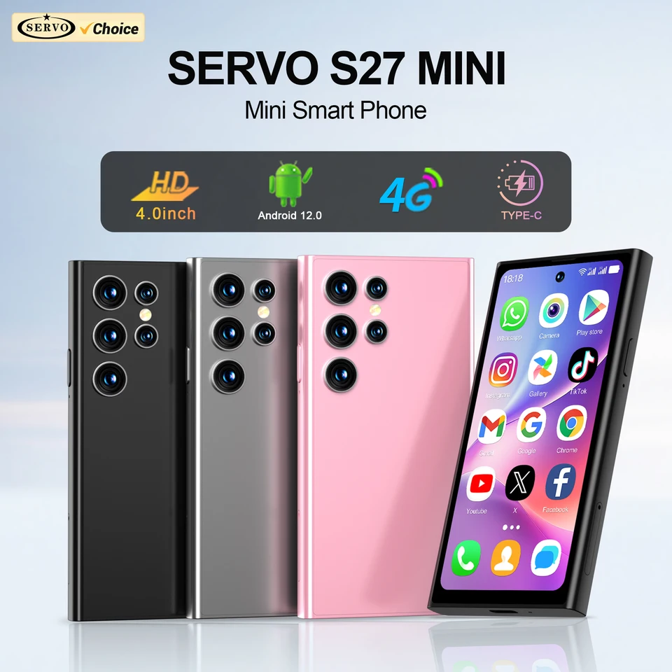 SERVO 4G LTE ミニスマートフォン Android12 新品 2025 SERVO 19PRO 4G