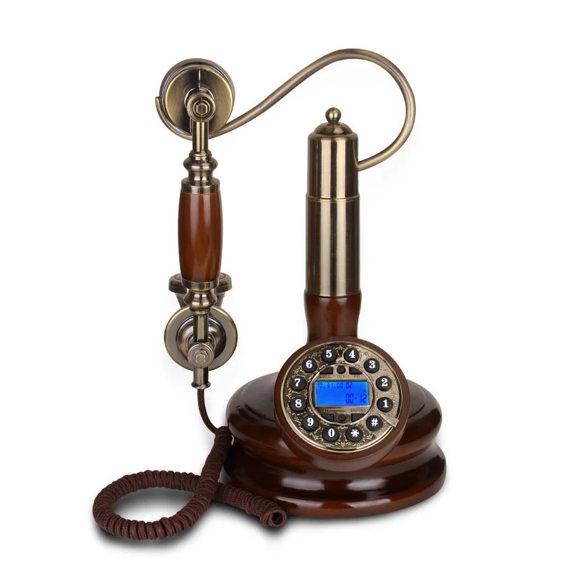 In Legno Massello Di Telefono Di Rete Fissa Salotto Antico Vintage Telefono Fisso Telefono Di Casa Telefono Fisso Montato Telefoni Antigos