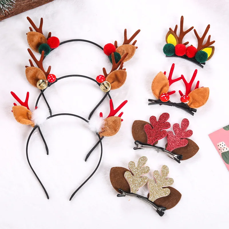 Christmas Ornaments Santa Hairpin Hairpin Children's Princess Hair Ornaments Christmas Small Gift