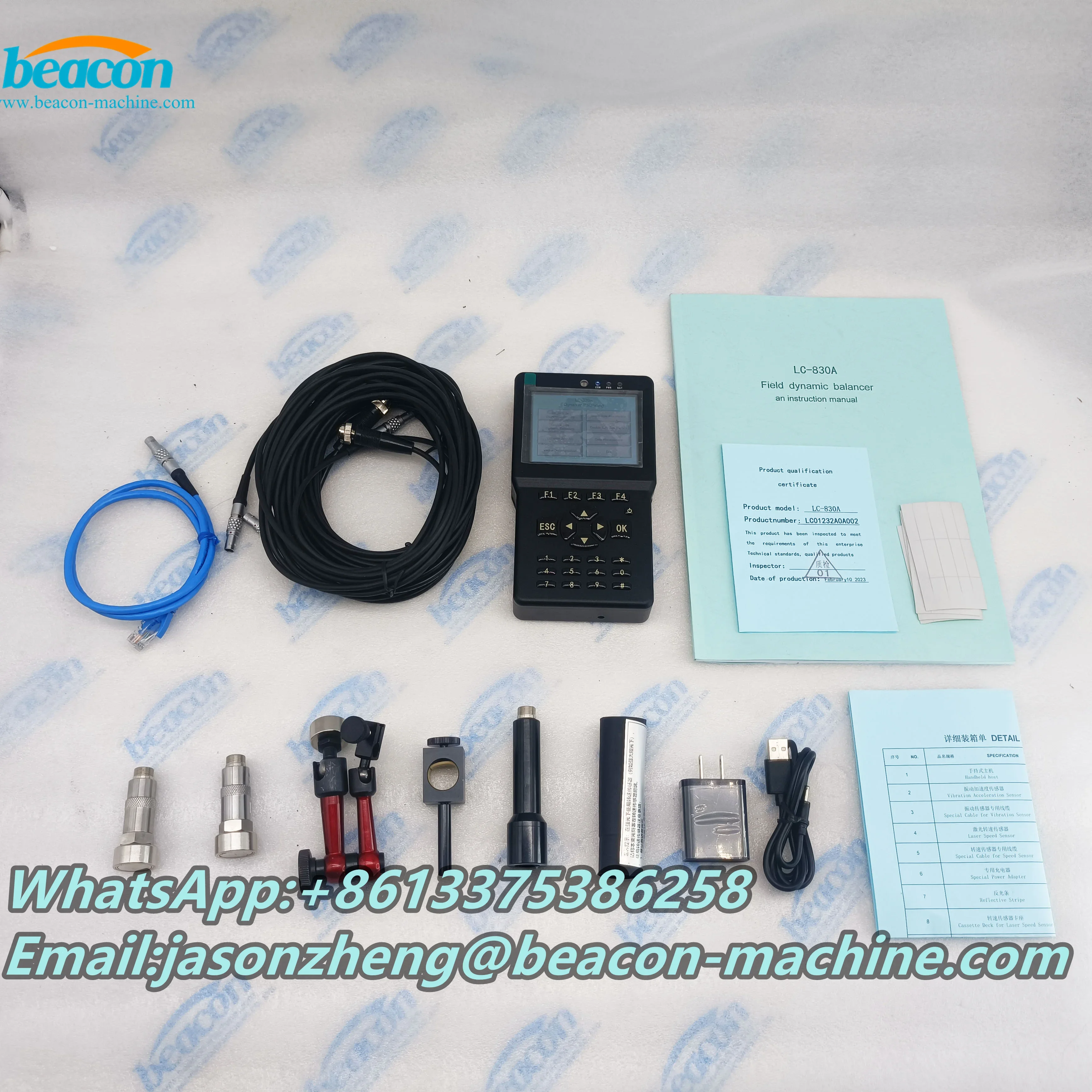 Beacon LC-830A Portable On-site Analyze Vibration Dynamic Balancing Machine 4