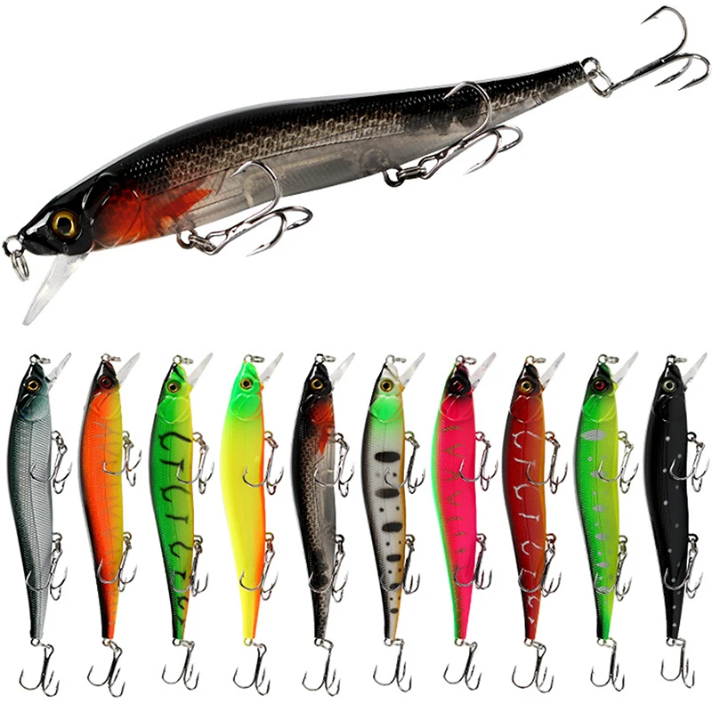 

1PCS Minnow Fishing Lure 120mm 14g Floating Hard Bait Wobbler Jig Bait Crankbait Carp Striped Bass Pesca Fishing Tackle SwimBait