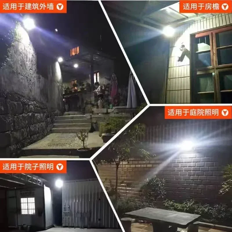 30/50/100/200/300/500W Solar Outdoor Lights High Brightness Waterproof Street Lamp Led Powered Sportlight with Remote Control 4