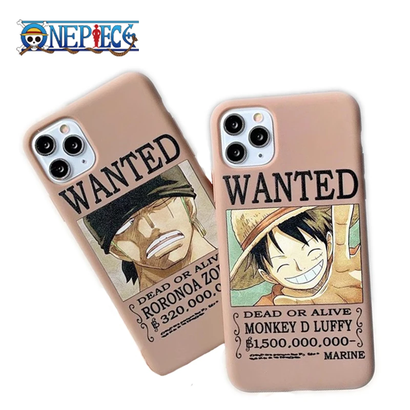 Funda De Telefono One Piece Luffy Wanted Piratesreward Para Iphone 13 11 12 Pro Max 7 8 Plus Xr Xs Max Anime Carcasa Trasera Regalo Aliexpress