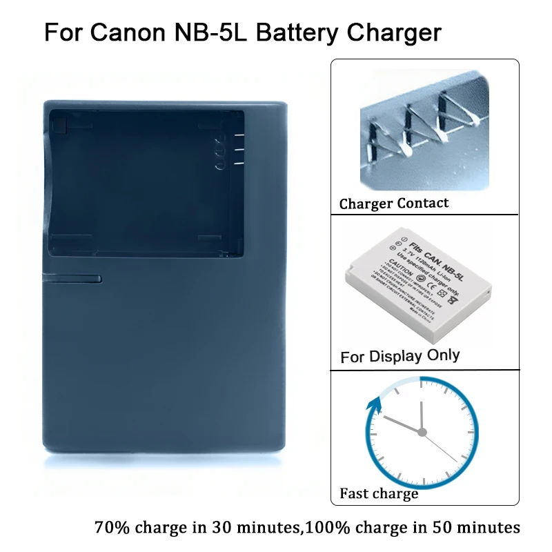 Camera Battery Charger CB-2LXE CB2LXE 2LXE For Canon NB-5L NB5L 5L SD880 SD890 SD900 SD950 SD970 SD990 SD700 SD790 SD800 SD850