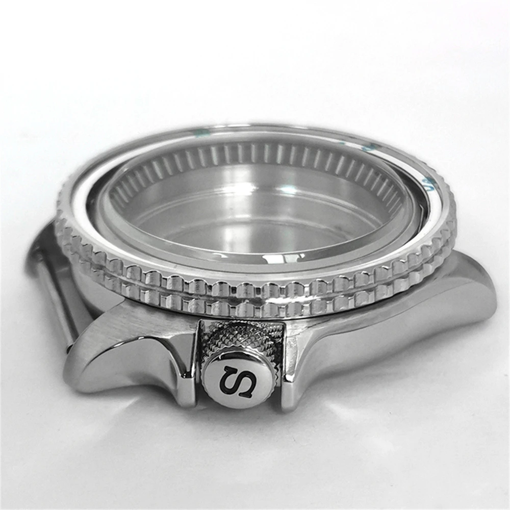 Nh35 Nh36 Case, 42mm Stainless Steel Watch Case Sub Bezel Black Inner