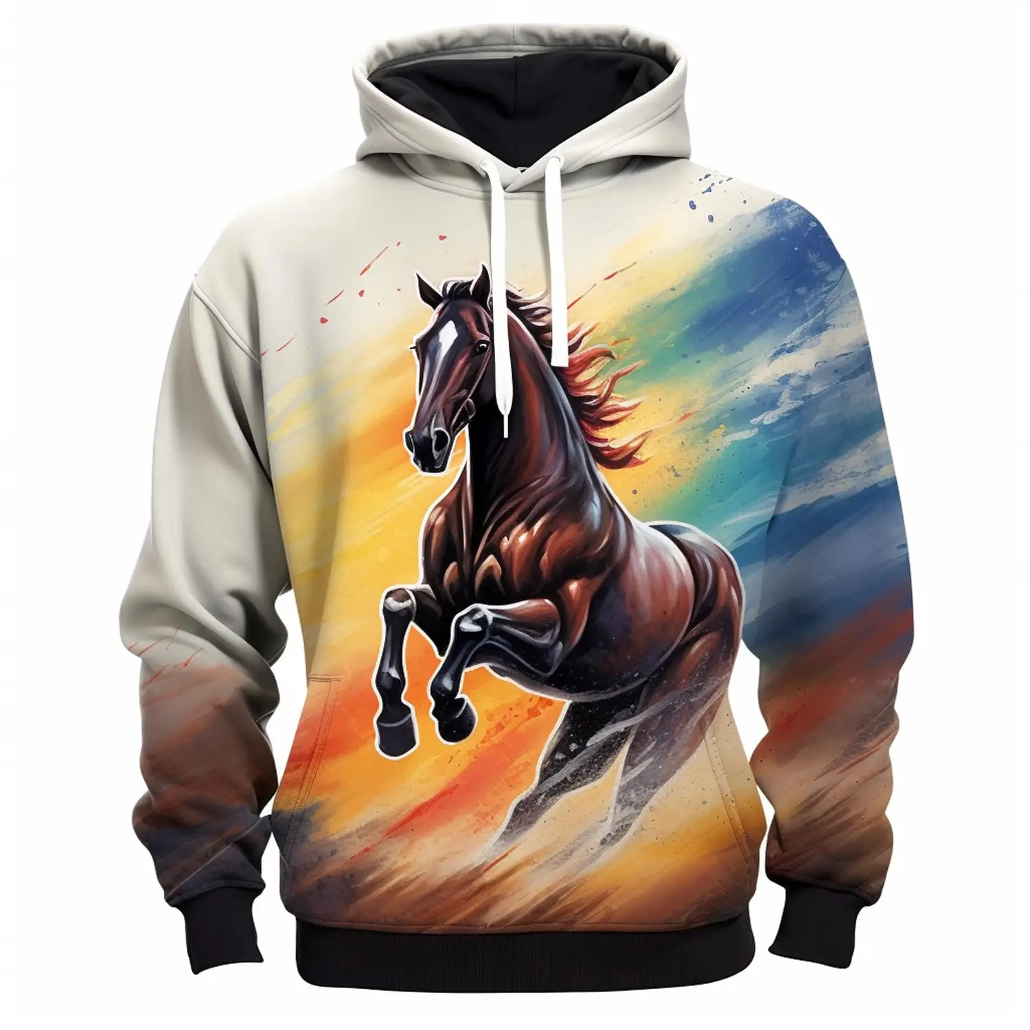 Graphic 3D Print Oversized Hoodie Sweatshirt