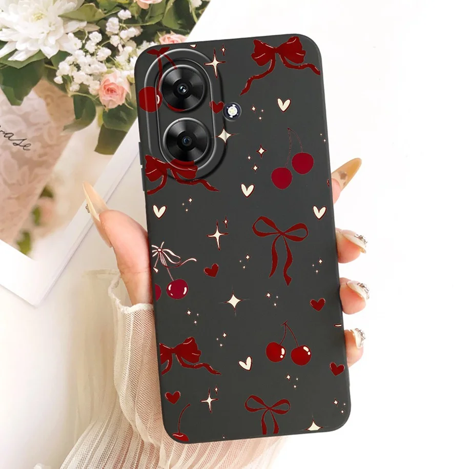 Fashion Flower Pretty Girls Soft Silicone Phone Cover