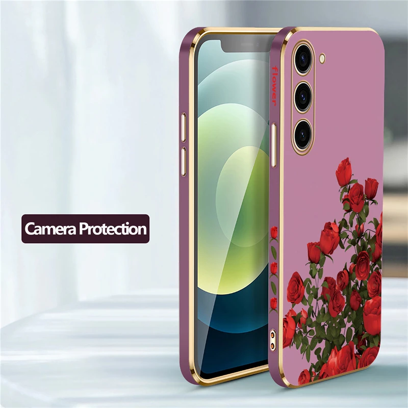 Elegant Red Rose Soft Phone Case Cover