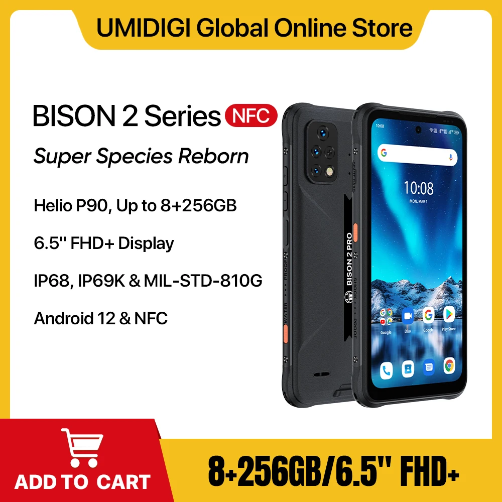 スマートフォン本体 UMIDIGI BISON 6GB RAM 128GB Unlocked Cell Phone Canada,UMIDIGI Bison X10 Rugged