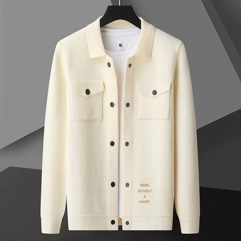 Men's Jacket 2023 Spring And Autumn New Fashion Lapel Trend Print