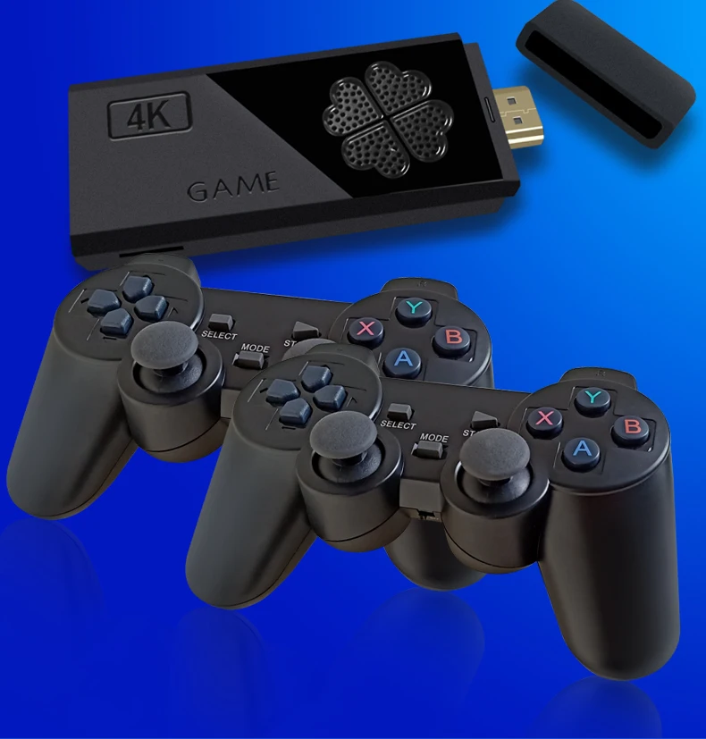 Video Game consoles M8 4K Buitl-in 10000 Retro games with dual wireless controller For PS1 GBA PSP FC Classic Video Game Stick