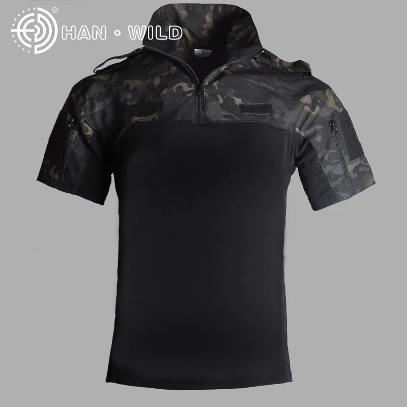 Frog Costume Outdoor Tactical T-shirt for Men Camo Climb Shirt Combat Shirts Breathable Men Short Sleeve