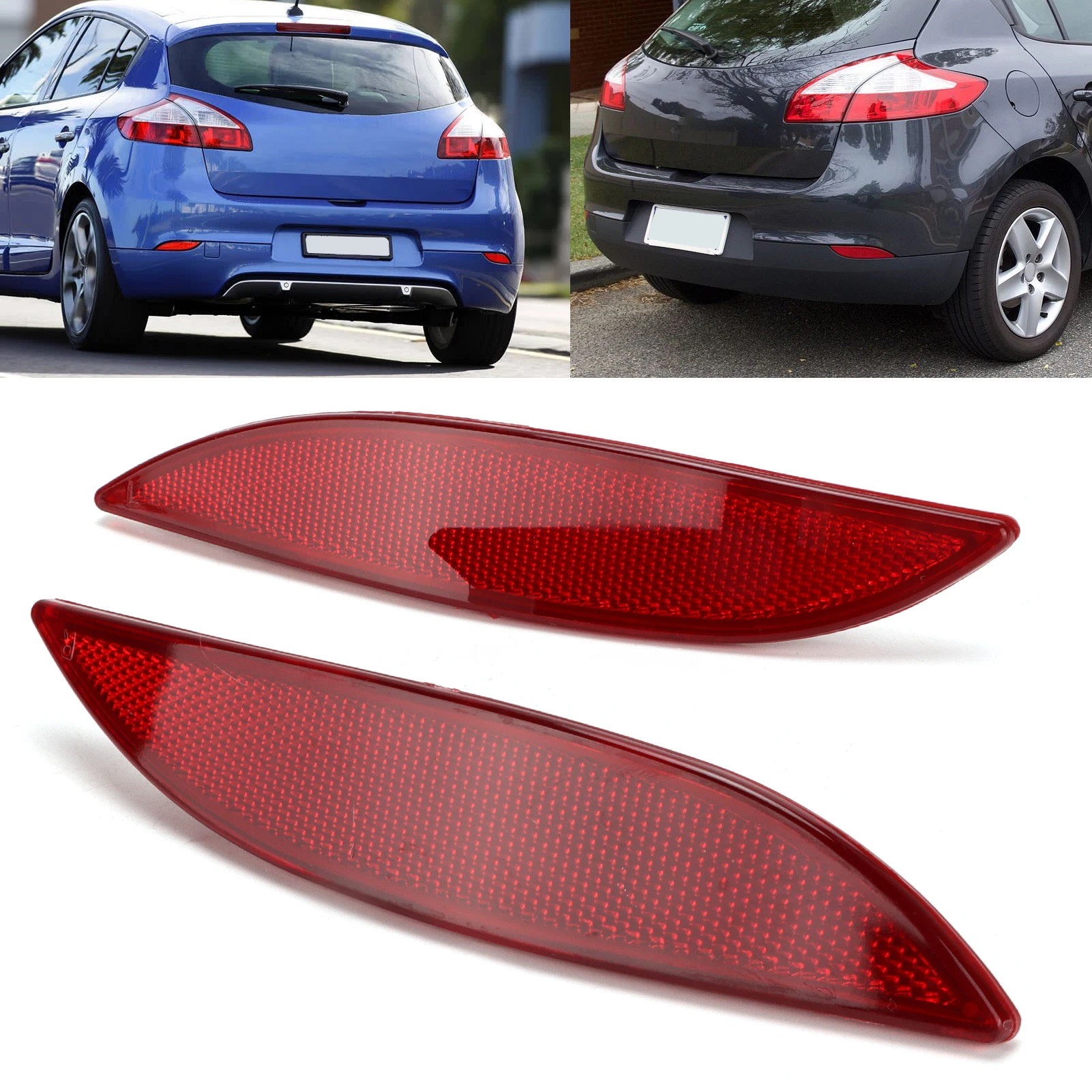 265600004R 1 쌍의 후면 범퍼 반사경 265650004R III Fluence 자동차 액세서리 후면 범퍼 반사경 부품 교체