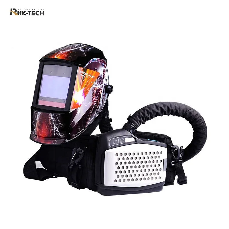 Rhk 2022 Fashion Papr Casco Per Saldatura Elettrica Con Oscuramento Automatico Con Respiratore Purificante Dell'Aria