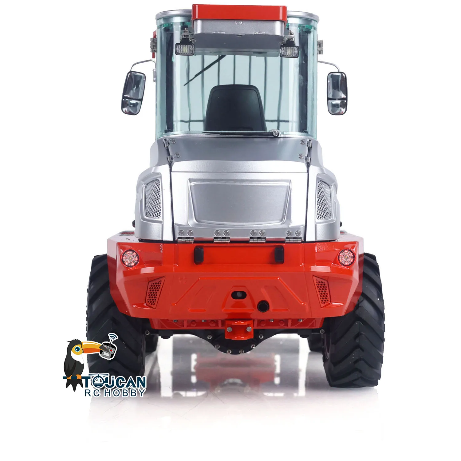 In Stock 1/14 LESU AT1050 Hydraulic RC Telescopic Arm Fork Truck Loader TOUCAN DIY Painted Finished Remote Control Car Model 5