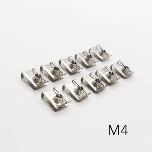 10pcs Stainless Steel U Type Clips Plate Leaf Spring Nut M6 M5 M4 M8 8mm 5mm 6mm 4mm Reed Nuts for Car Motorcycle Scooter ATV - Image 8
