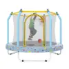 Trampoline for Toddlers Indoor Outdoor with Basketball Hoop Total Protection Safety Approved