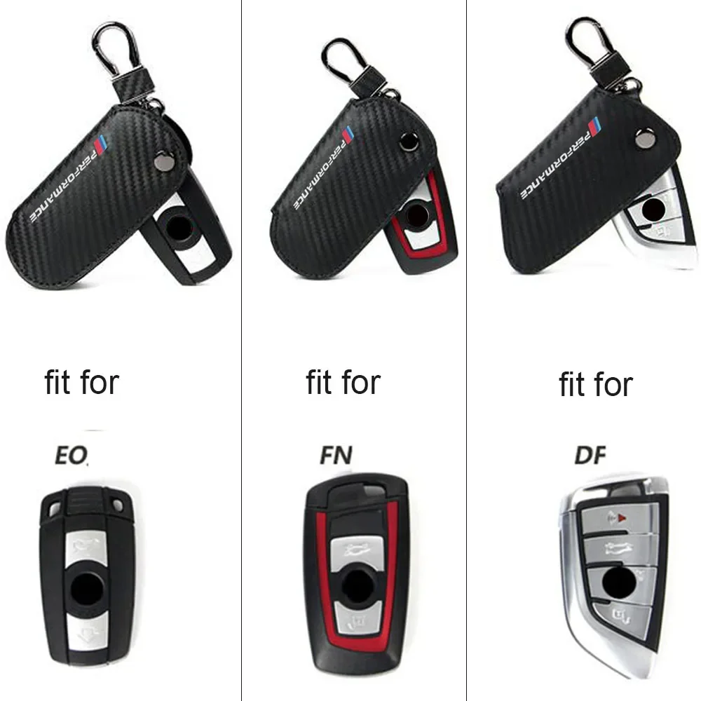 진짜 가죽 자동차 원격 키 케이스 커버, BMW 1 2 3 4 5 6 7 시리즈 X1 X3 X4 X5 X6 F30 F34 F10 F07 F20 G30 자동차 액세서리