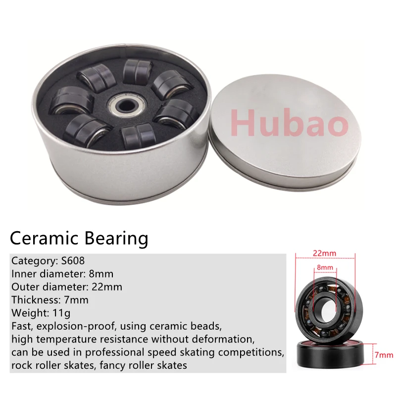  608ZZ RS  ϷƮ , ABEC-9 ILQ-9  , ѷ Ʈ ǵ Ʈ , 8x22x7mm, 10 , 16 