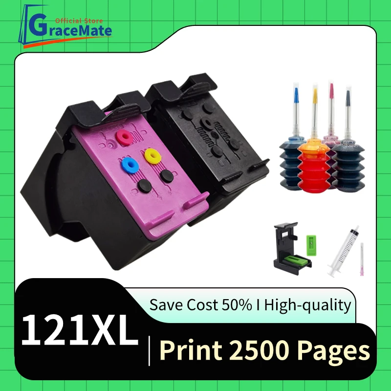 

Remanufactured 121XL Replacement for hp 121 hp121 Printer Ink Cartridge for HP Deskjet D2563 F4283 F2423 F2483 F2493 F4213 F4275