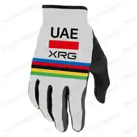 2025 UAE Team Cycling Gloves World Champion Tadej Pogačar Autumn Winter Anti-Slip Gel Full Finger Bike Glove Motorcycle Glove
