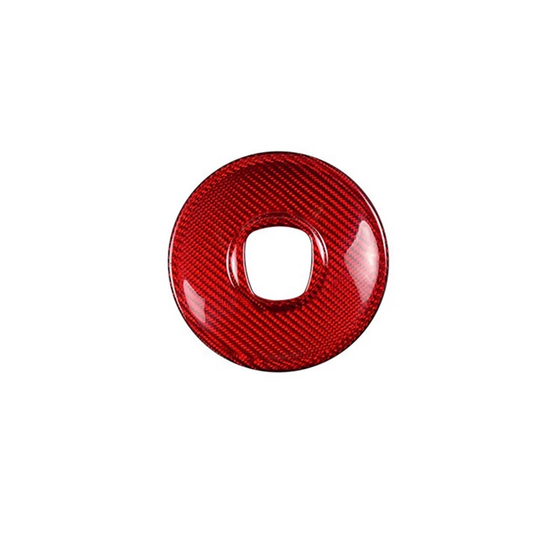 

Real Hard Carbon Fiber Sticker For Fiat 500 2008-2013 Car Center Steering Wheel Interior Trim