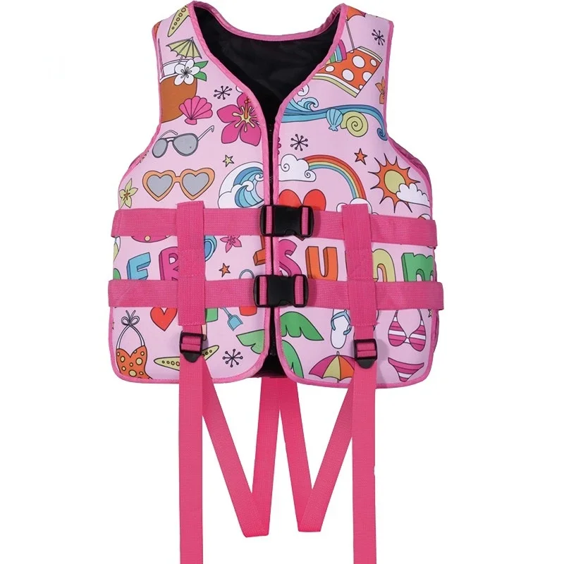 Kids Life Vest Floating Vest Water Sports Safety Neoprene Life Jacket Kayak Boating Swimming Surfing Drifting Buoyancy Jacket