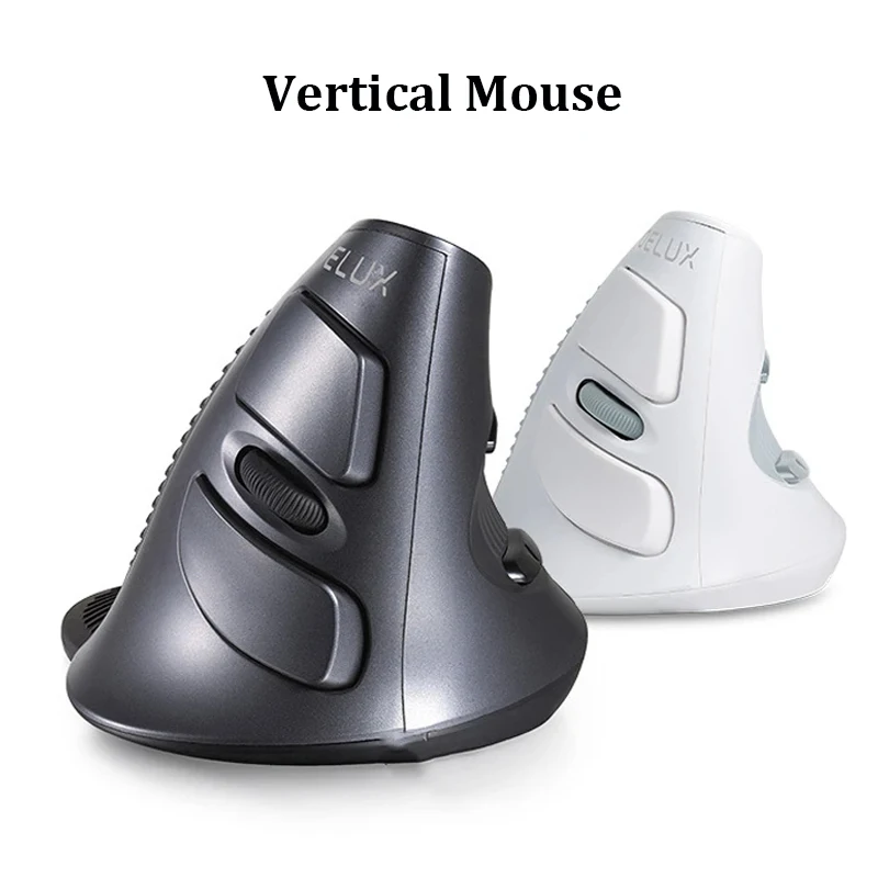 Rato Ergonômico Recarregável sem Fio Vertical do Jogo Rato Rgb Ótico Bluetooth 2.4g Ratos para Windows Mac 1600 Dpi para Pubg Lol
