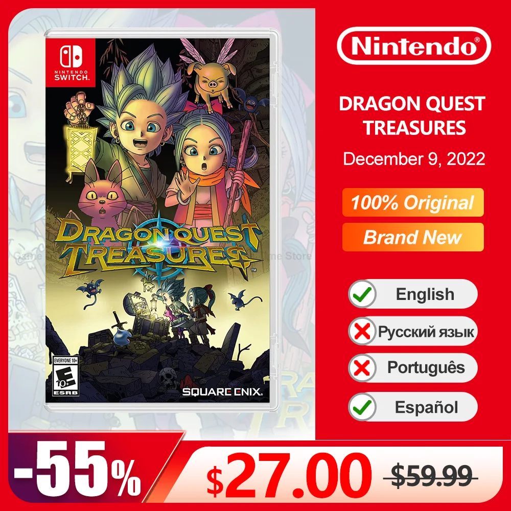 Dragon Quest Treasures Nintendo Switch Game Deals 100% Original Physical Game Card Rpg Action Genere Per Switch Oled Lite