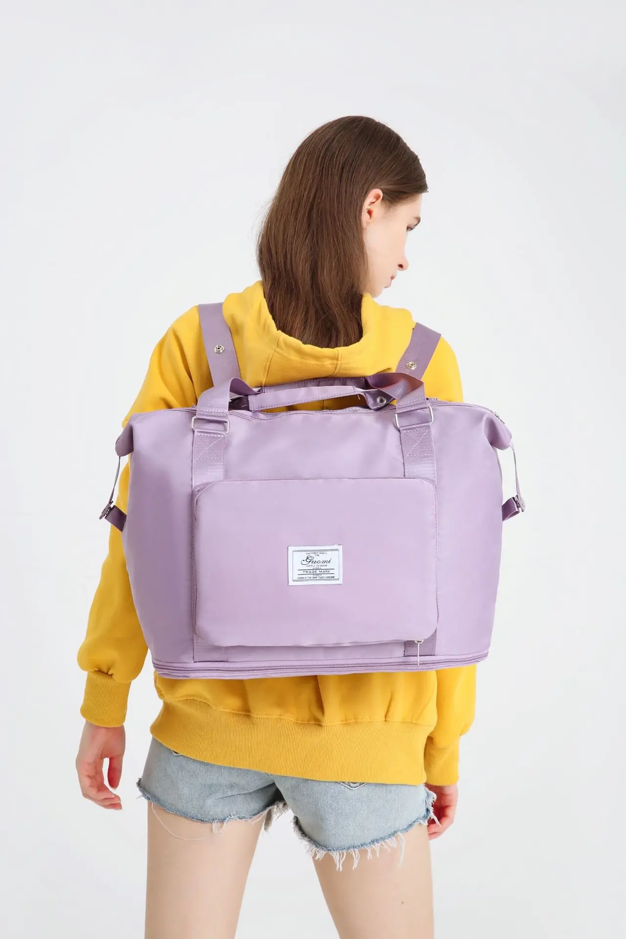 S411f758fb8f24e47a8b35eefbc8b1de8O Large Capacity Folding Travel Bags Waterproof Tote Gym Luggage Bags for Men Women, Travel Backpack Duffle Bags Handbag Mallzona