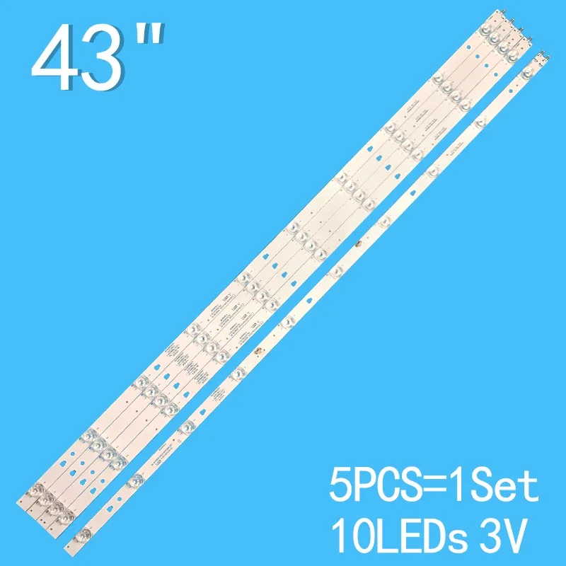 3V 10 lamp 850mm LED Strips LED 43D10A-01 (A) LED 43D10B-01 (A) 30343010213 43inch aluminum 100%