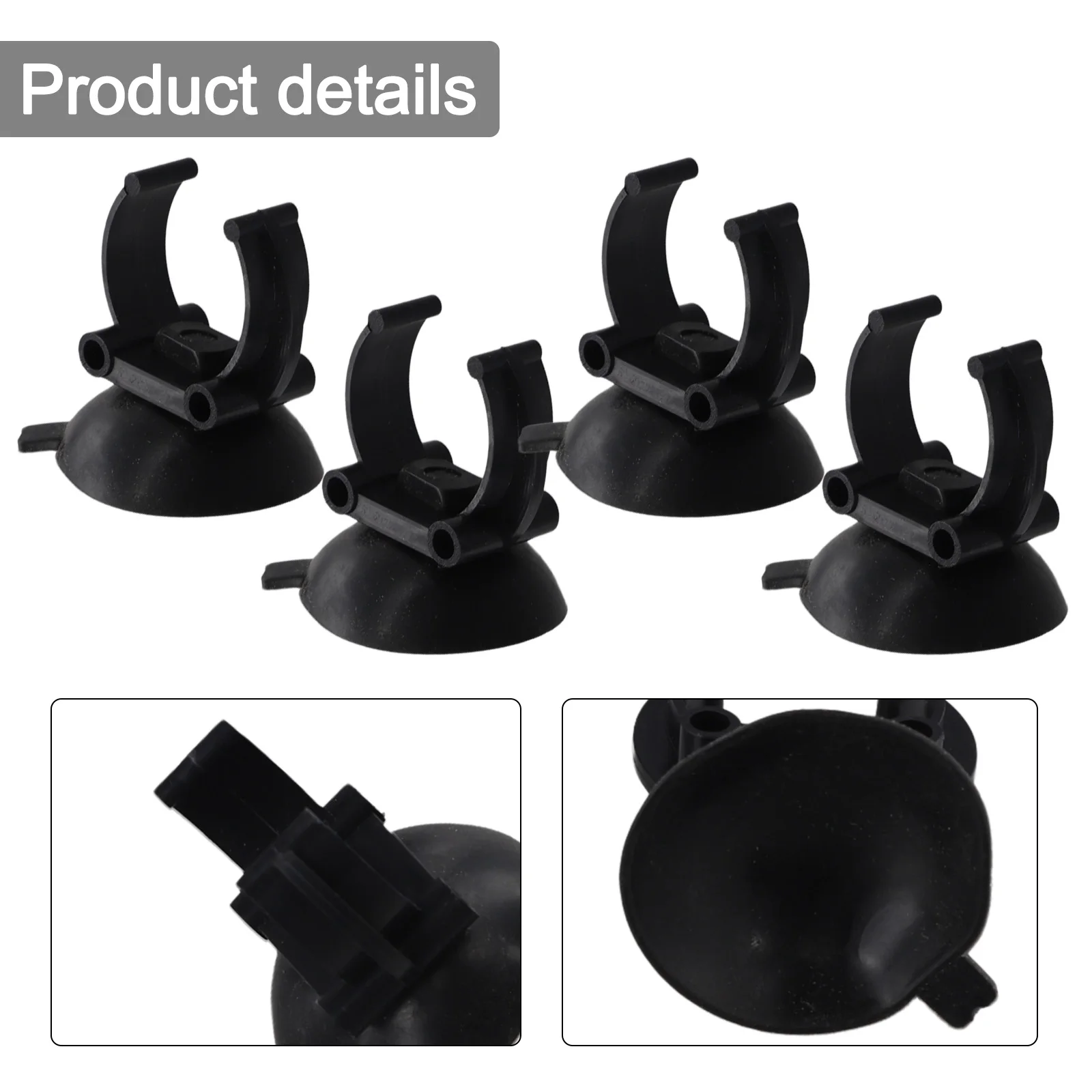 Sichern Sie den Heizkörper Ihres Aquariums mit diesen zuverlässigen Ersatz-Saugnäpfen, Packung mit 48 Clips für Aquarien-Thermostat. – Detail 1