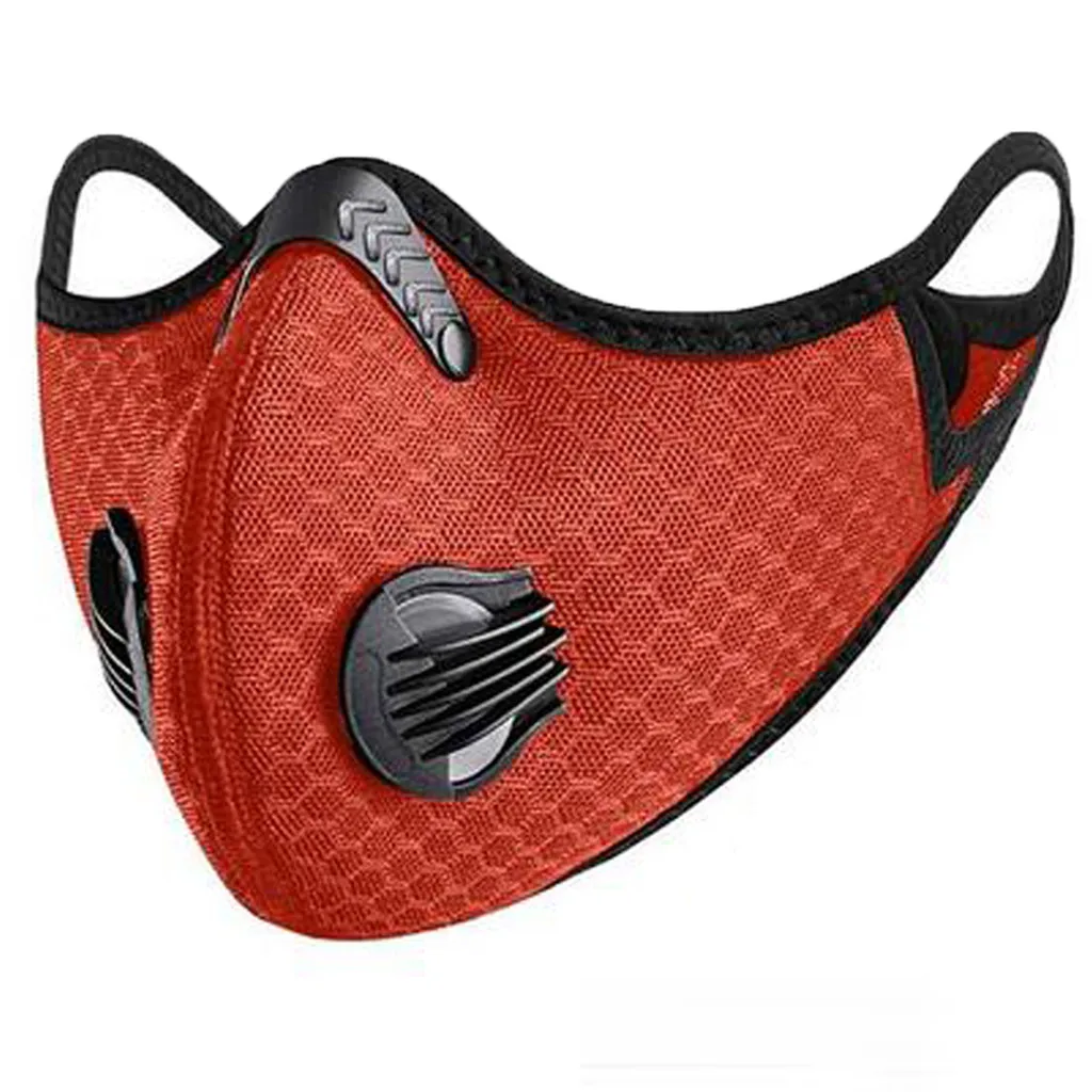 Half Face Reusable Respirator Activated Carbon Outdoor Cycling Mask With 1 Filters 1 Mask Filter