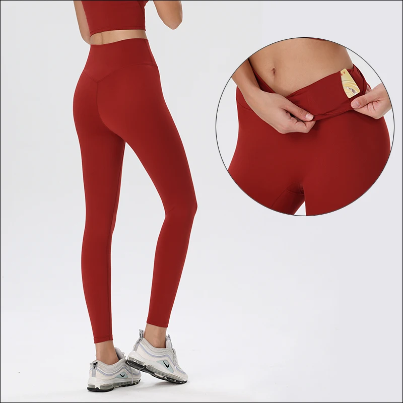 

NWT Sport Women's Seamless Align Leggings Woman Yoga Pants High Waist Buttock Push Up Gym Clothing Fitness Scrunch Bum Legging