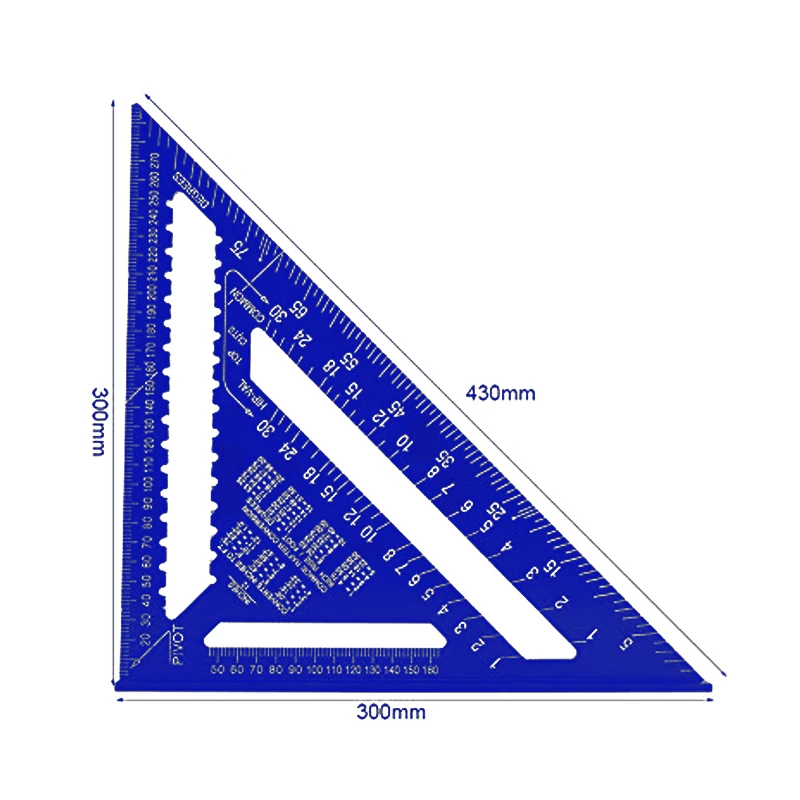 Woodworking Square Protractor Aluminum Alloy Miter... - Grandado