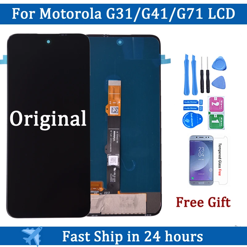 

6,4 "AMOLED Оригинальный ЖК-дисплей для Motorola Moto G41, сенсорный экран, дигитайзер в сборе для Moto G31, ЖК-дисплей Moto G71, экран