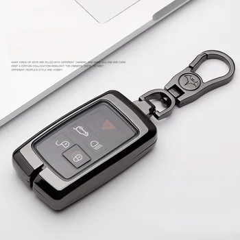 Custodia per chiave a distanza per auto in lega di zinco Shell Fob per Land Rover Range Rover Evoque Discovery Sport Velar per Jaguar XE E-PACE XF